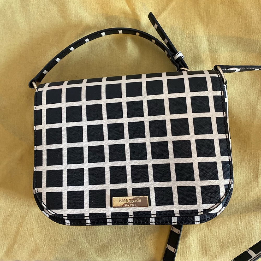 Kate spade Large Carsen Laurel Way Printed Check Crossbody